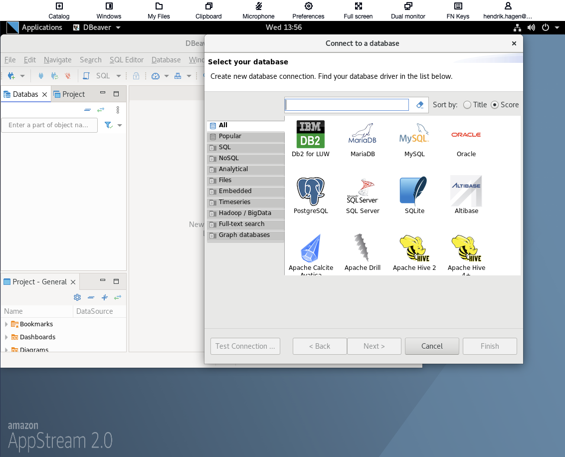 AppStream DBeaver