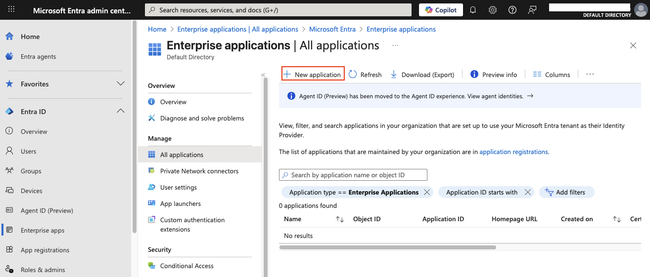 Entra ID Add Enterprise App
