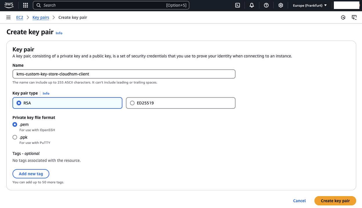 EC2 Key Pair