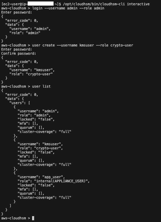 Create KMS User