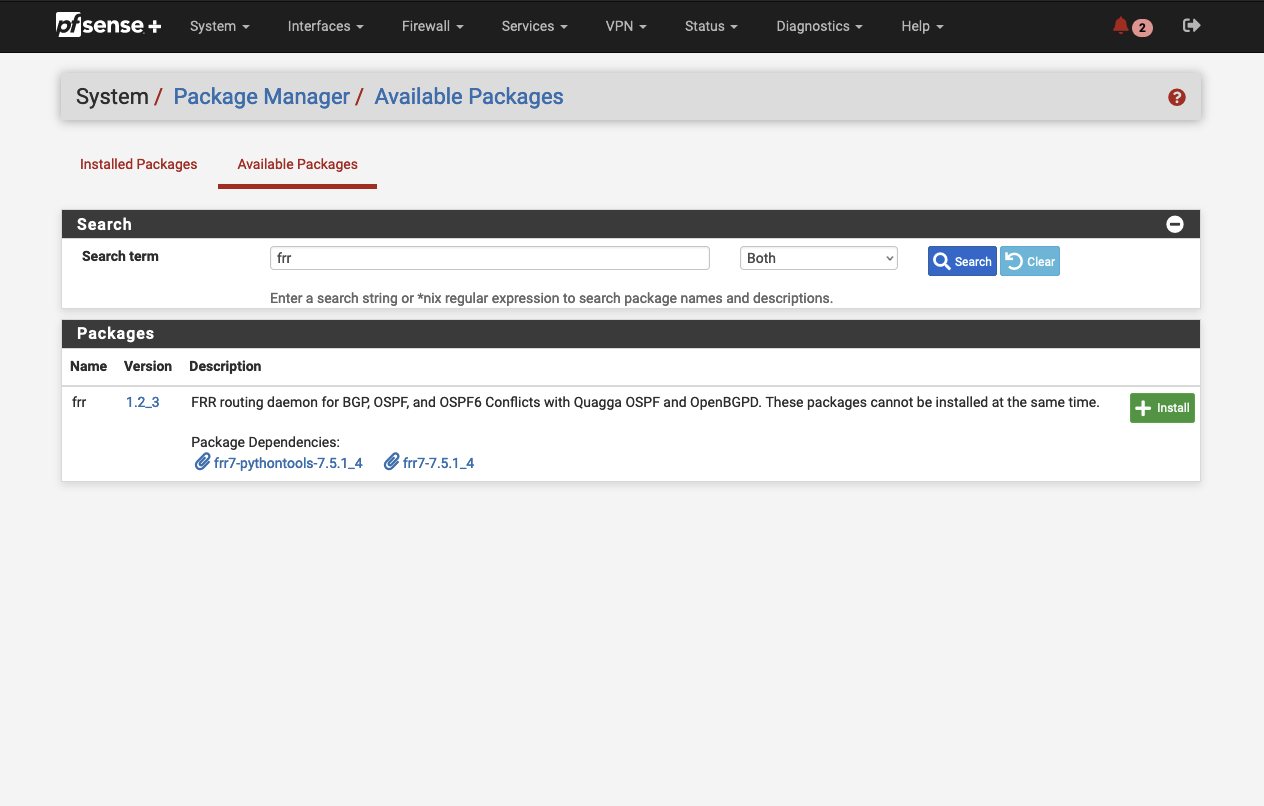 FRR Package