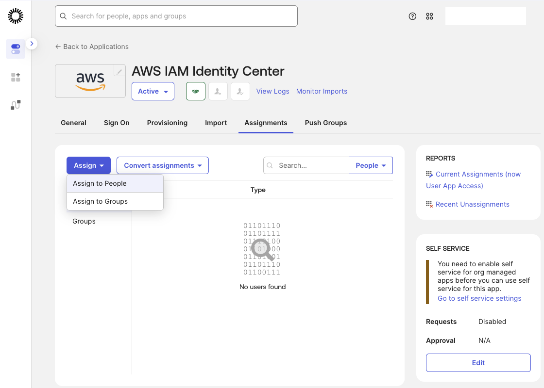 Okta AWS Assign Group